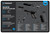 TEKMAT (GSM) TekMat TEKR17GLOCK4243BL Glock 42/43 Cleaning Mat Black/Blue/White Rubber 11"x17" Glock 42/43 Parts Diagram