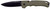 COLD STEEL (GSM) Cold Steel CSFL40AT Swift III EDC 4" Folding Plain Black PVD CPM M4 Steel Blade, OD Green Textured G10 Handle, Presentation Box