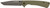 Browning 3220507 Branded Rock  EDC 3" Folding Tanto Plain Black Stonewashed 7Cr17MoV SS Blade OD Green, G10 Handle