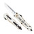 COBRA TEC KNIVES LLC CobraTec Knives MCATIFS3DNS FS-3 Come And Take It 3" OTF Drop Point Plain 154CM SS Blade White w/"Come And Take It" Aluminum Cerakoted Handle Features Glass Breaker Includes Pocket Clip