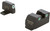 AMERIGLO LLC AmeriGlo XD181 Optic Compatible Sight Set for Springfield Armory XD  Green Tritium White Outline Front Sight-Green Tritium White Outline Rear Sight