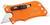 OUTDOOR EDGE (REVO BRAND) Outdoor Edge SWB10C SlideWinder  3.50" Long, Plain Utility Blade, Orange GNR/SS Handle, Screwdriver, Bottle Opener