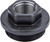 Kgm Suppressors A-SMG9-DTA-S-1 SMG9 Direct Thread Adapter Black Nitride Steel 1/2"x28 Threads