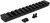 TACFIRE INC TacFire MAR105L M-LOK Accessory Picatinny Section Rail 5 Inch 11 Slots  Black Anodized