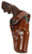 GALCO INTERNATIONAL Galco DAO106 DAO  OWB Tan Leather Belt Slide Fits S&W L Frame Fits 6" Barrel Right Hand