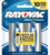 RAYOVAC (ENERGIZER) Rayovac 8132F D HIGH ENERGY Alkaline Batteries  Silver/Blue 1.5 Volts 12,000 mAh (2) Single Pack