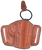 BIANCHI INTERNATIONAL Bianchi 19242 105 Minimalist Belt Slide Holster Size 01 OWB Open Top Style made of Leather with Tan Finish fits 2" Barrel Ruger SP101 & S&W J-Frame for Right Hand