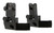 TACFIRE INC TacFire IS003 45 Degree Flip Up Iron Sight/Springloaded  Black Anodized Front and Rear for AR-Platform