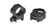 WEAVER PICATINNY FOUR HOLE RINGS 1 IN MED MATTE ( 6 PER CASE )