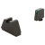 Ameriglo Sights AMERIGLO GLOCK SIGHT 4XL TALL GREEN TRITIUM BLACK OUTLINE .385" FRONT FLAT BLACK .480" REAR