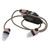 RADIANS VERTEX  CORDED ELECTRONIC  EARBUDS TAN/BLACK ( 4 PER BOX )