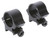 TRUGLO INC (GSM) TruGlo TGTG8961B2 Lightweight Scope Rings  Matte Black 1" High