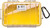 PELICAN STORM CASES Pelican 1050027100 Micro Case  Yellow/Clear Polycarbonate 7.99" Long