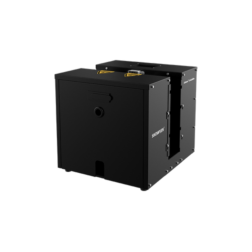 Showven uFlamer X-Gasboom - 200W Vertical IP55-Rated Gas-Based Flame Machine with DMX and 6.56FT to 26.24FT Effect Height in Black Finish
