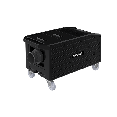 Showven Creeper AQ - 2000W Water-Based Low Lying Fog Machine with Control Panel and DMX in Black Finish