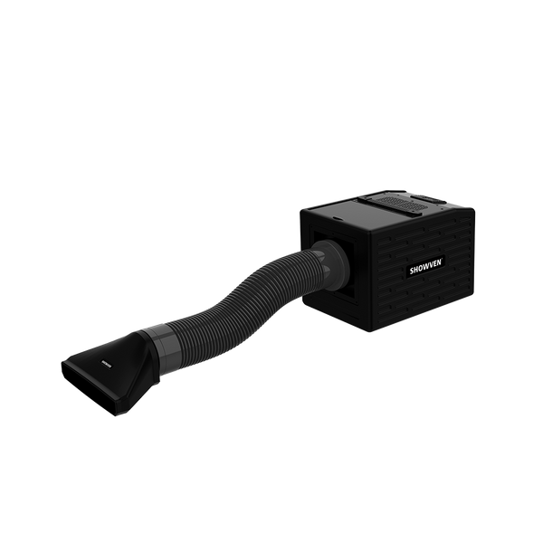Showven Creeper AQ Mini - 2000W Water-Based Low Lying Fog Machine with Control Panel and DMX in Black Finish