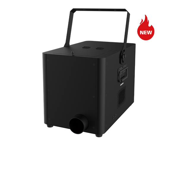 Showven uFetti Blower CB16 - 1600W DMX Confetti Launcher with Single Hopper and 32FT Output Distance in Black Finish