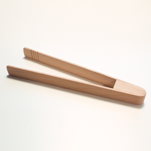 DENMARK Unused Wooden Tongs★デンマーク 木製トング Toaster Tongs