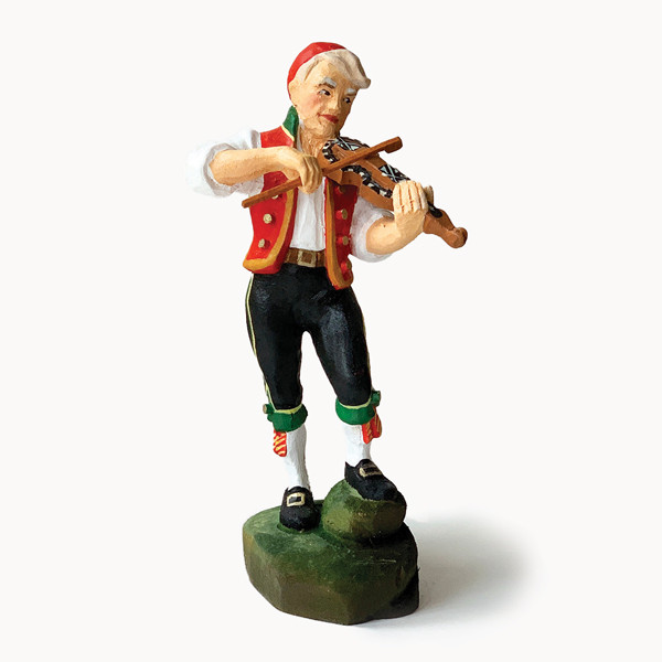 HENNING ヘニング　木彫り人形　北欧最高神オーディン　ノルウェー henning-fiddler-mb180-