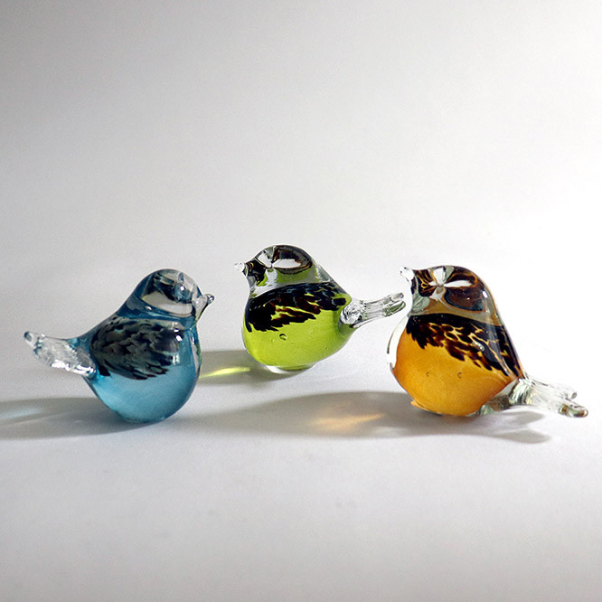 クリスマス　フィンランド　ベース　BIANCO BLU Bianco Blu Glass Birds