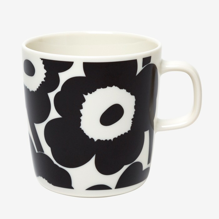 食器 marimekko 50th UNIKKO black marimekko-oiva-unikko-mug---