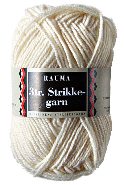 Rauma Strikkegarn 101 Off White