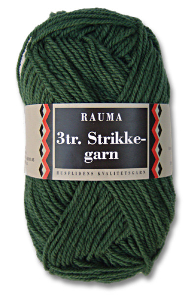 Rauma Strikkegarn 132 Dark Green 