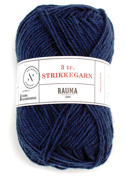 Rauma Strikkegarn 147 Dark Blue 