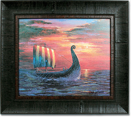 Final Light at Sea Framed Print