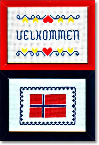 Kathy's Swedish or Norwegian Flag & Welcome Charts