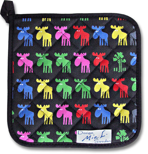 Moose in Color Potholder