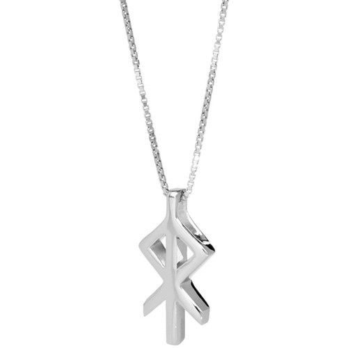 Sterling Rune Pendant - Heart 
