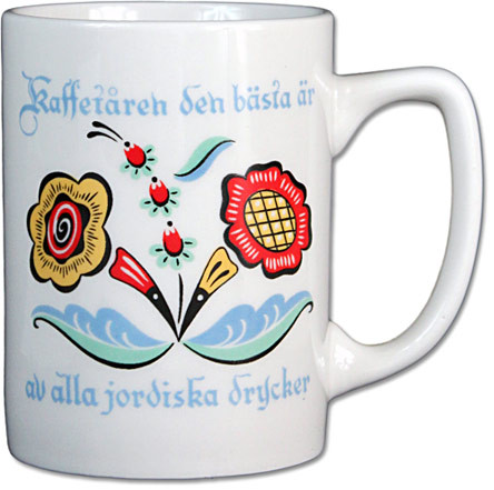Swedish Flower Kaffe Mug