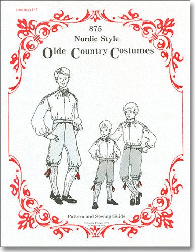 Little Boy's Shirt and Knickers Pattern #875 Sizes 4-7