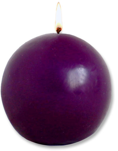 Purple Ball Candles