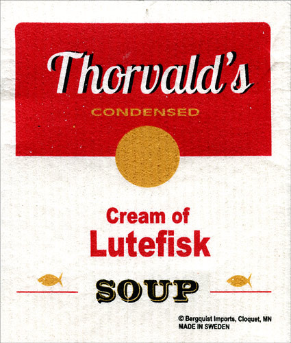 Cream of Lutefisk Dishcloth