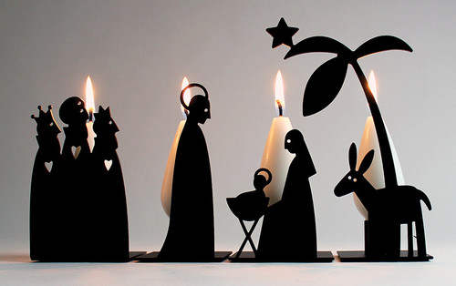 Nativity Candleholder Set