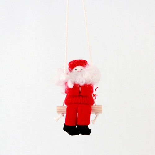Tomte Boy on a Swing Ornament