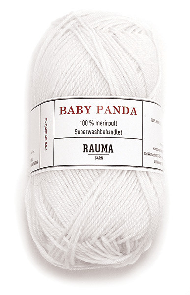 Rauma Baby Panda Superwash 10 White