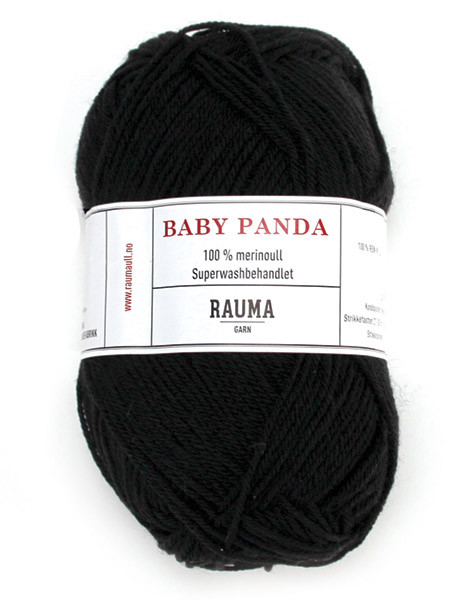 Rauma Baby Panda Superwash 36 Black