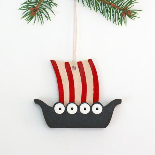 Viking Ship Ornament