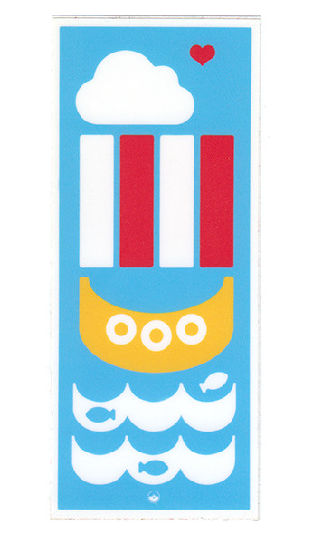 Tall Viking Ship Sticker