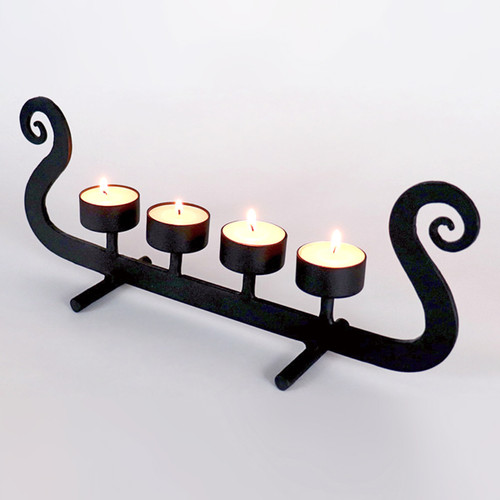 Viking Ship Candleholder