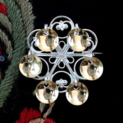 Lacy Sun Sølje Brooch-1