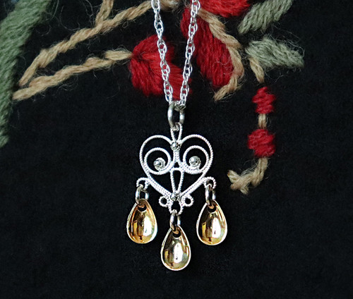 Elegant Heart Sølje Necklace