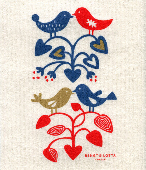 Lovebirds Dishcloth