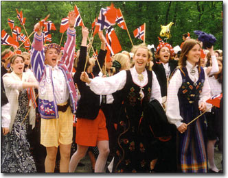 Syttende Mai Parade Greeting Card