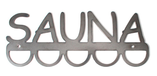 Metal Sauna Sign