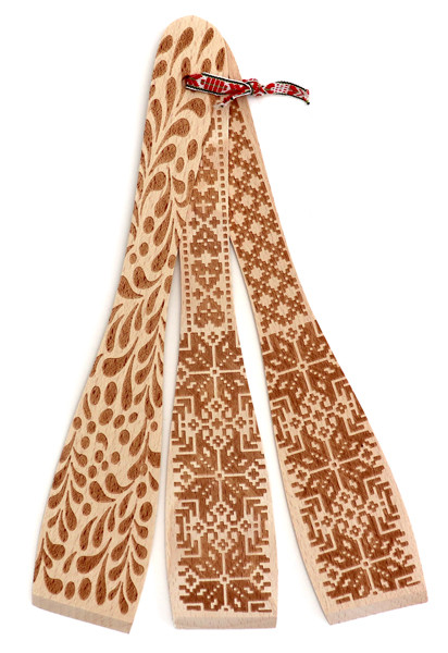 Engraved Scrapers Set of 3