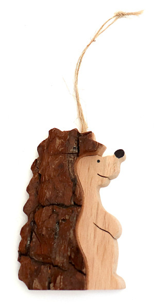 Bark Hedgehog Ornament